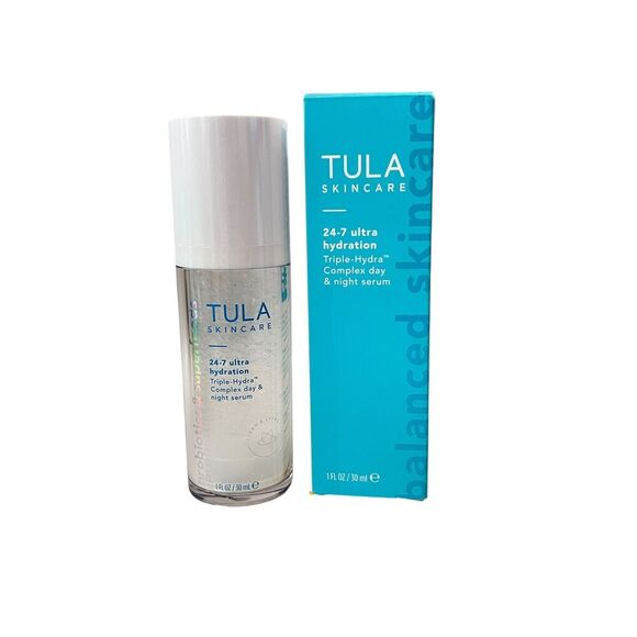 TULA Skincare 24-7 Ultra Hydration Complex Day & Night Serum 1 fl oz 30ml - Picture 1 of 3